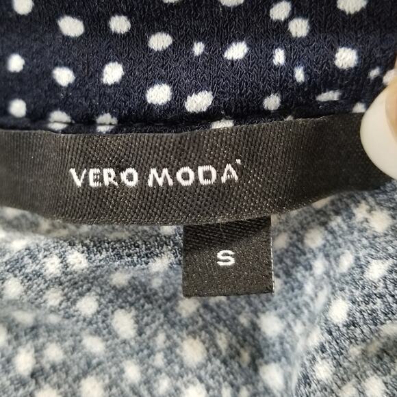 Vero Moda Women's Black Polka Dot Long Sleeve Bodysuit Size Small - Picture 6 of 11